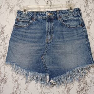 We The Free Bailey denim skirt women's size 26 blue